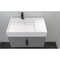Castello Usa Amazon 30-inch Gray Left Vanity Set with White Top and Black Handles CB-MC-30G-BL-2056L-WH - alternate 3